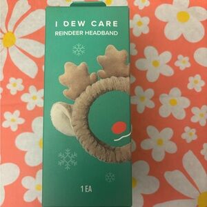 I Dew Care Reindeer Headband Target Brand Self-Care Facial Accessory NEW